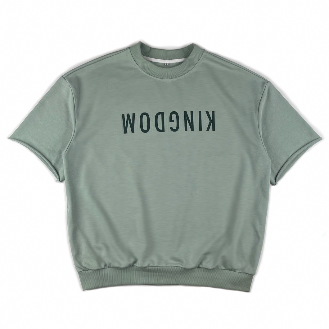 KINGDOM Short Sleeve Sweatshirt Rings And Robes